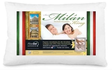 Almohada viscoelástica Fiberball milan king con memoria