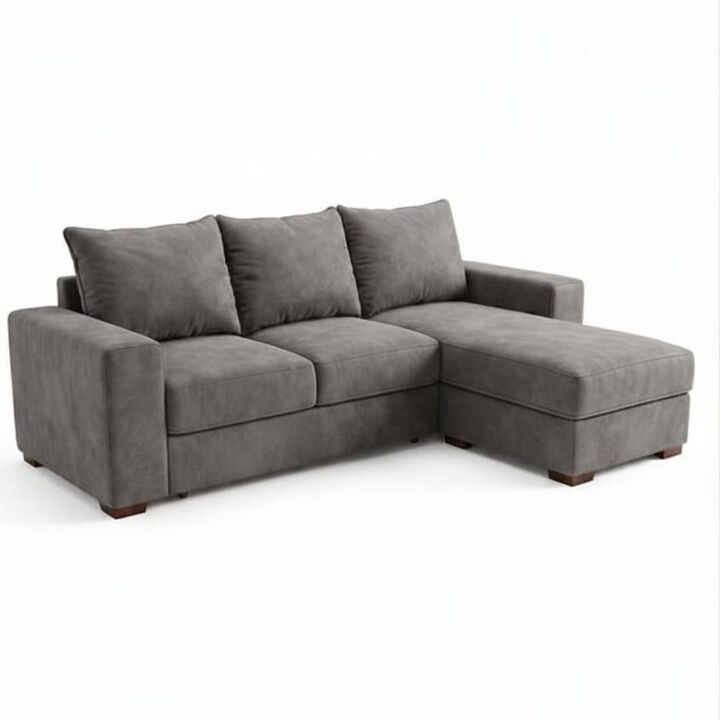 Sillon Milan tres cuerpos con camastro color Gris - Vista 1