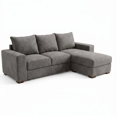 Sillon Milan tres cuerpos con camastro color Gris