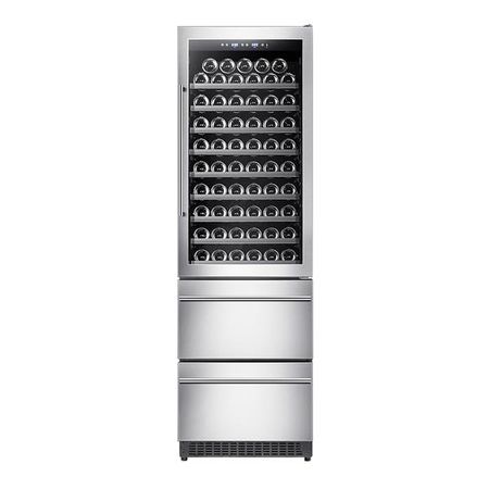 Cava Php YC-510 108 Botellas Dual Zone 9 Bandejas Azul Luz interior