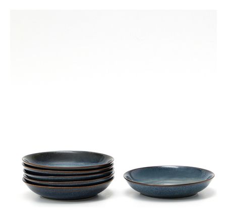 Set De 6 Plato Hondo Serena 20.6 Cm Azul Brillante