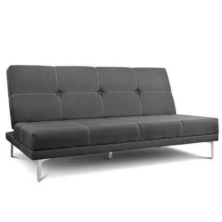 Sofá Cama 3 Cuerpos Tulúm Tapizado Shot Onyx Espácity