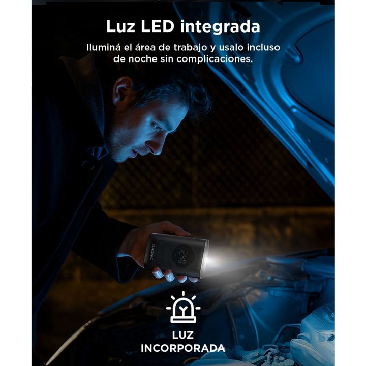 Inflador de Neumáticos Inalámbrico Gadnic Mini Recargable 50w - Vista 5