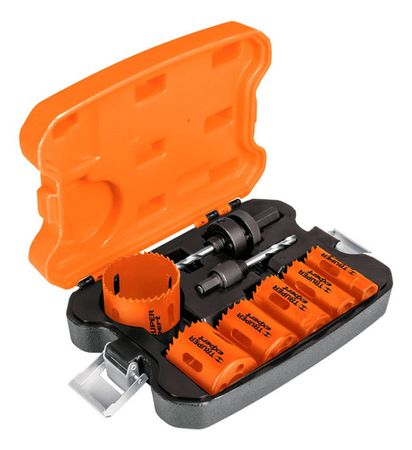 Juego De Sierras Copa Bimetal 6 Y 2 Mandriles Truper Kitb-6