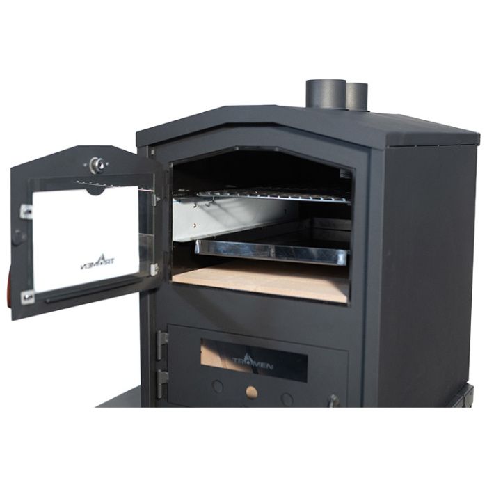 Horno a lena Tromen TRH con base - Vista 3