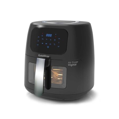 FREIDORA GOLDSTAR GD430 DIGITAL 6 LTS 1300 WTS TACTIL 8 PROGRAMAS NEGRA