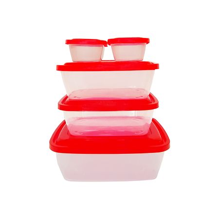 Set De 5 Recipientes Contenedores De Alimentos - Colombraro