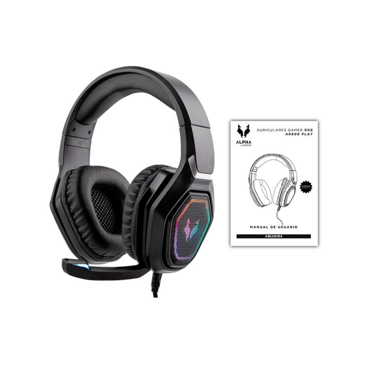 Auriculares Game Alpha Gadnic 8800 Play Micrófono Luz RGB Cancelación Sonido - Vista 7