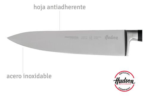 Cuchillo Cheff 8 Acero Inoxidable Hudson - Vista 4
