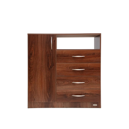 Placard Platinum Chiffonier 4 Cajones 1 Puerta Roble