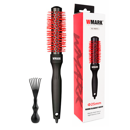 Cepillo Redondo Térmico Para Cabello 25mm Peluquería Wmark
