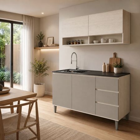 Bajomesada 1,40 Polar|gris C. Tables