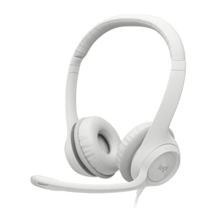 AURICULAR C/MIC LOGITECH CLEAR CHAT COMFORT USB H390 WHITE(PN: 981-001285)