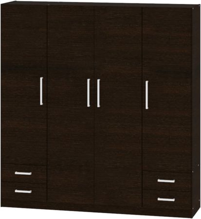 Placard Dielfe 4P 173Cm Pac170 Wengue