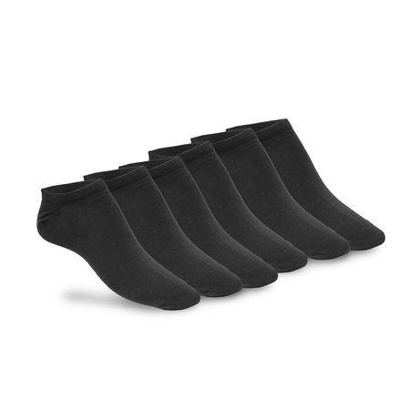 PACK X6 SOQUETES LISOS NEGROS H 