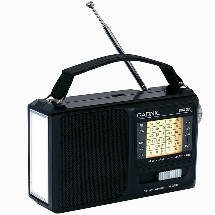 Radio Portatil BT GADNIC Inalámbrica AMFM Recargable Con Luz - Vista 1