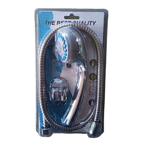 Set De Ducha 3 Piezas Acero Y Plástico C001098