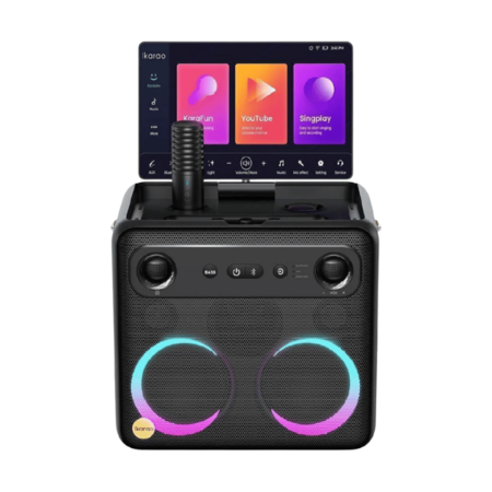 Parlante Karaoke JOOG Break X2 300W con Pantalla 10,1" + 2 Micrófonos Inalámbricos + Bluetooth/Wi‑Fi + TWS