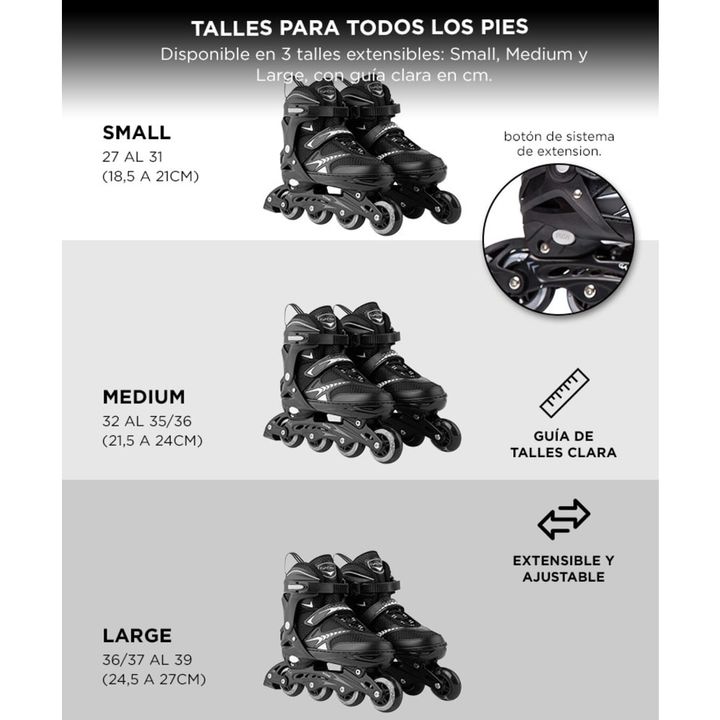 Roller Profesional Gadnic RL01 Plus Aluminio Extensible Ruedas PU - Large - Vista 5