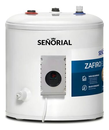 Termotanque Eléctrico Señorial TESZ-40l Zafiro Color Blanco 40 Litros
