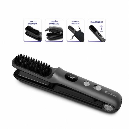 Planchita Inalámbrica Recargable USB Smart-Tek TheraPro Go con Cepillo Integrado