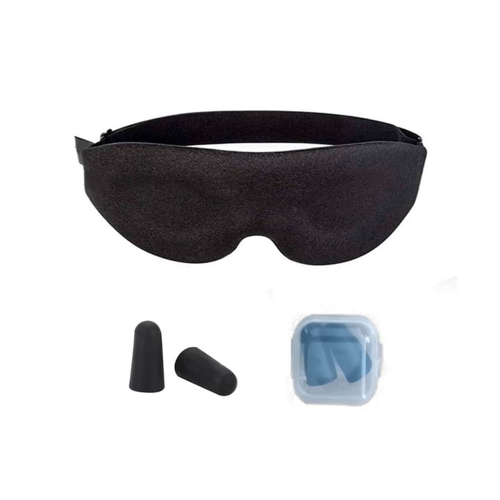 Antifaz Mascara Para Dormir Memory Foam + Tapones de Oído - Vista 7