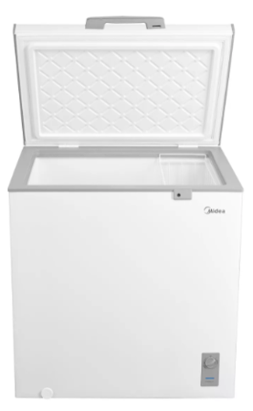 Freezer Horizontal Midea Inverter 194 Lts Convertible Heladera Cerradura Blanco MDRC284FZE01