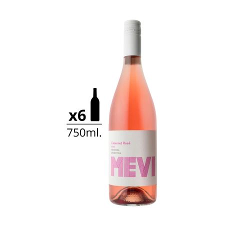 Vino Rosado Mevi Cabernet Rose 750 ml Caja x 6