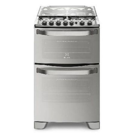 Cocina Electrolux 56DXQ 56Cm Acero Multigas Eléctrico Doble Horno