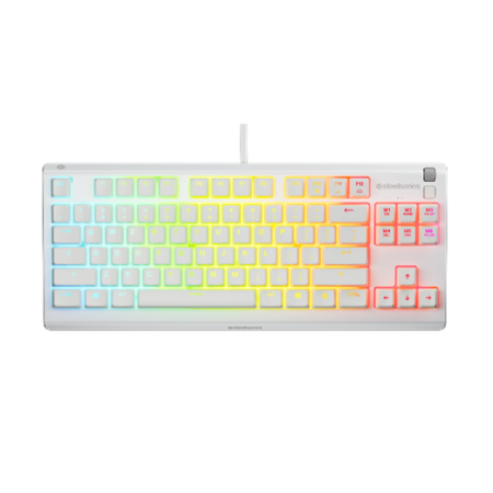 Teclado SteelSeries Apex 3 TKL US - White