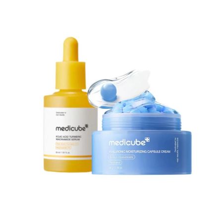 Combo Medicube Serum Kojic + Hyaluronic Moisturizing Capsule Cream