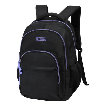 Mochila Kossok Piem - Gran Capacidad - Urbana - Super Reforz Negro/Violeta Liso