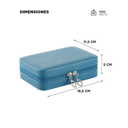 Joyero Con Cierre y Espejo Gadnic UFKO109 Organizador de Accesorios