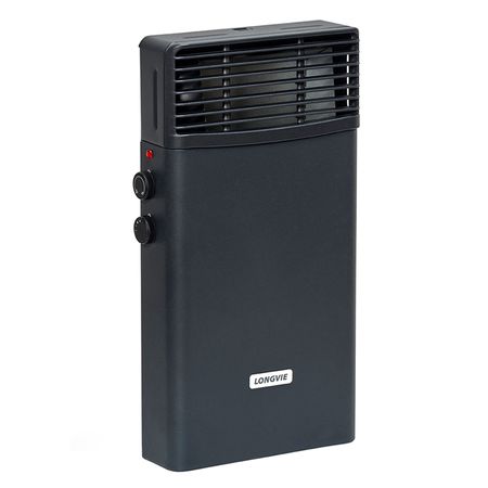 Calefactor Eléctrico Longvie 2000w Turbo Con Termostato Grafito