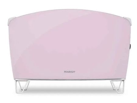 Vitroconvector Peabody Pe-bvc15p Doble Vidrio 1500w Rosa