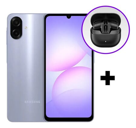 Combo Celular Samsung A07 Light Violet 64/4GB + Auriculares Havit TW888 Lite