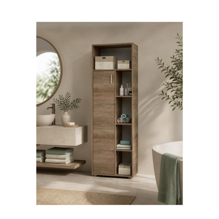Multiuso Delos Zen 1 Puerta 9 Estantes 170cm DZE06RNG 