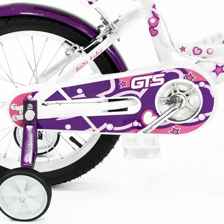 Bicicleta GTS R16 de paseo Blanca - Vista 4
