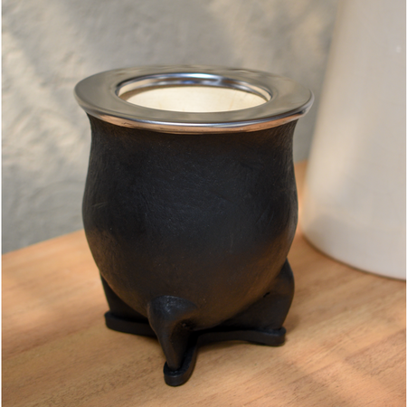 Set bombilla + mate camionero acero negro