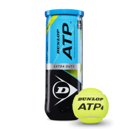 Tubo 3 Pelotas Tenis Dunlop ATP