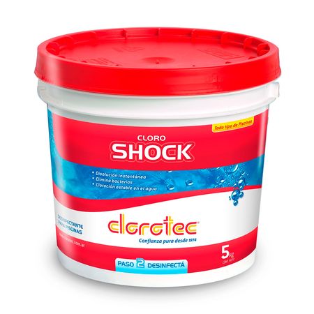 Cloro Shock Polvo Clorotec Disolución Instantánea 5kg