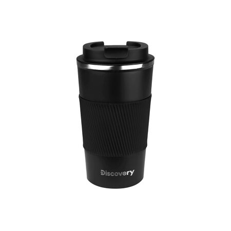 Vaso Térmico Cafetero 510 Ml Tapa Hermética Rosca Discovery Color Negro  