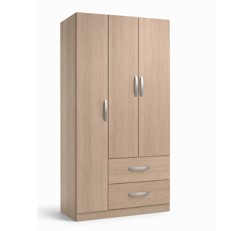 Ropero Placard 3 Puertas y 2 Cajones Oregon Maximo Family