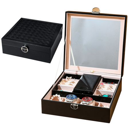 Joyero Alhajero Negro Gadnic ER15 Organizador De Joyas Alhajas Accesorios