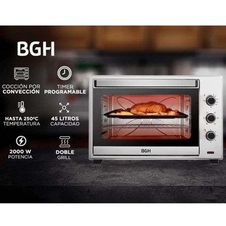 Horno Eléctrico BGH BHE45S22 45L