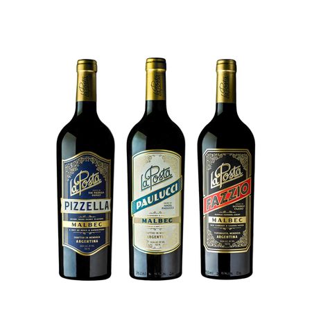Vino Tinto La Posta Malbec Seleccion x 3
