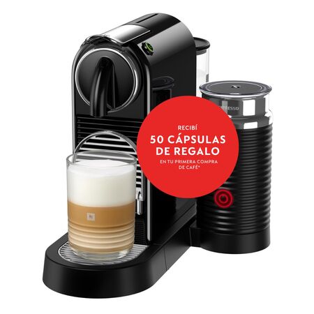 Cafetera Nespresso Citiz Black Milk D123-AR-BK-NE2-IMPO