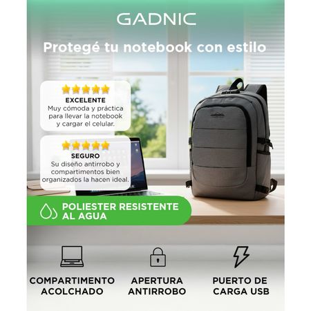 Mochila Porta Notebook South Port Antirrobo USB