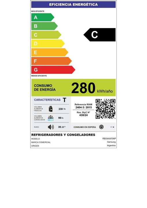 Heladera Samsung Bespoke 328LTS MIXED CLEAN White-Glam Navy - Vista 10