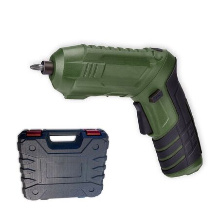 Atornillador Inalambrico Usb Verde Con Valija